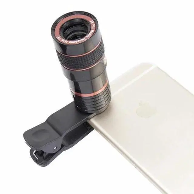 Alt view image 2 of 7 - Universal 8X Zoom Lens Optical Clip Telephoto Telescope Cell Phone Camera Lens