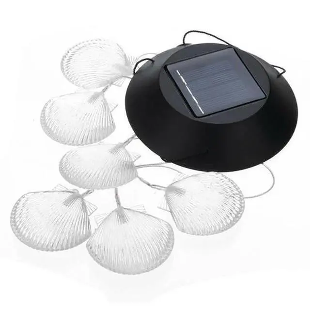 Alt view image 4 of 5 - Solar Color Changing LED Shell Wind Chimes Home Garden Yard Decor Light Lamp US