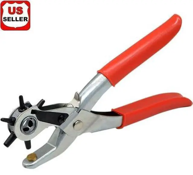 Main image of New Leather Hole Punch Belt Puncher Tool Hole Maker Revolving Rotary Heavy Duty