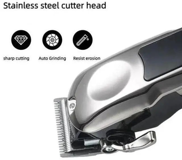 Alt view image 4 of 5 - Professional Hair Clippers Trimmer Mens Barber Hair Cutting kit Machine Cordless