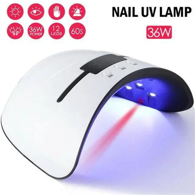 Alt view image 2 of 7 - 36W Nail Polish Dryer Pro UV LED Lamp Acrylic Gel Curing Light Manicure Timer OC
