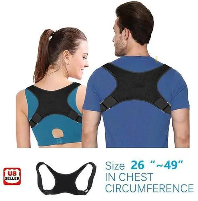 Main image of Adjustable Posture Corrector Back Shoulder Support Correct Brace Belt Men Women