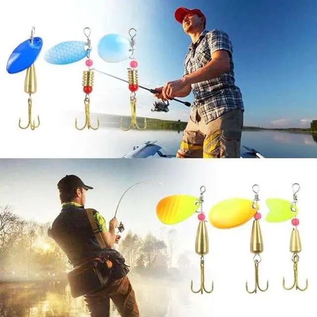 Alt view image 4 of 6 - Lot of 30 Trout Spoon Metal Fishing Lures Spinner Baits Bass Tackle Colorful NEW
