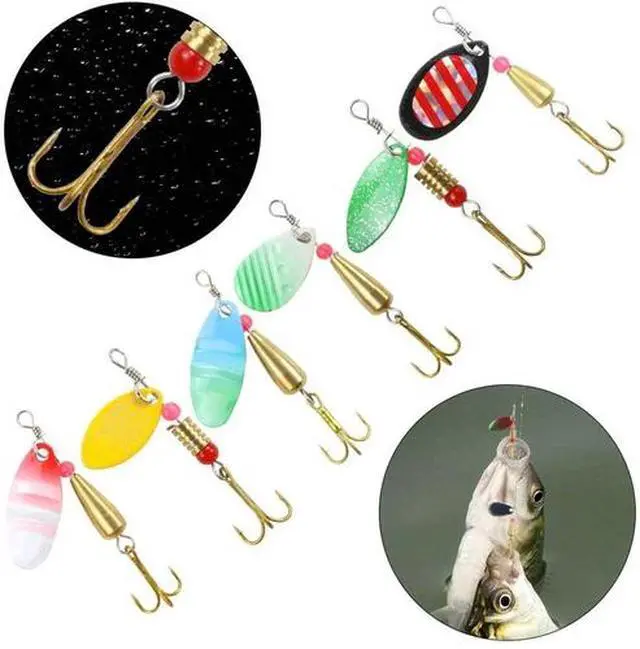 Alt view image 3 of 6 - Lot of 30 Trout Spoon Metal Fishing Lures Spinner Baits Bass Tackle Colorful NEW