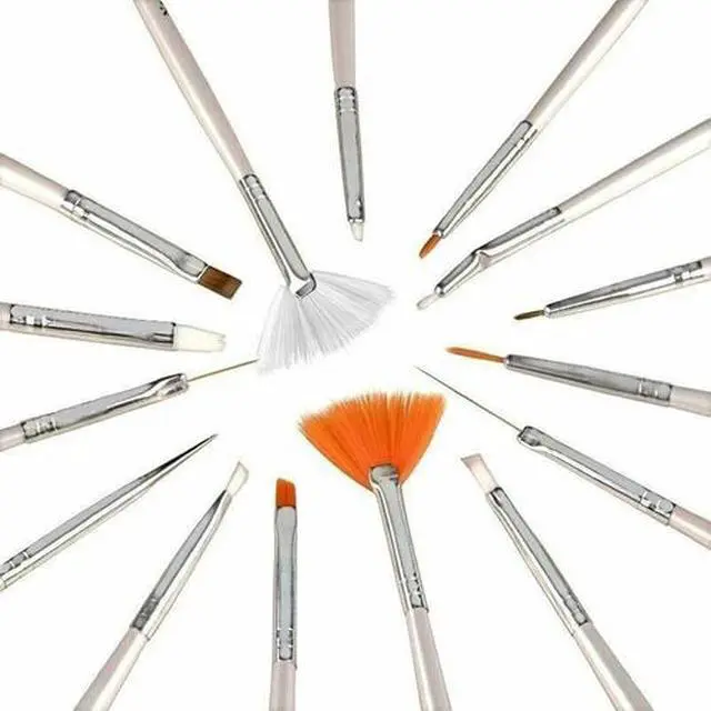 Alt view image 3 of 7 - 27 pcs Nail Art Gel Design Pen Painting Polish Brush Dotting Drawing Tools Set