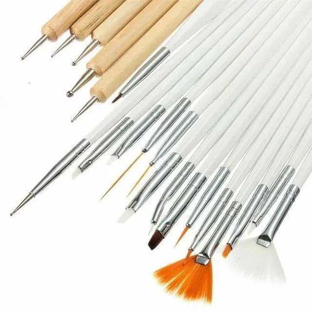 Alt view image 2 of 6 - 27 pcs Nail Art Design Set Dotting Painting Drawing Polish Brush Pen Tool kit US