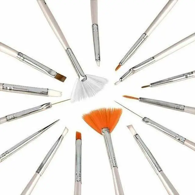 Alt view image 3 of 6 - 27 pcs Nail Art Design Set Dotting Painting Drawing Polish Brush Pen Tool kit US