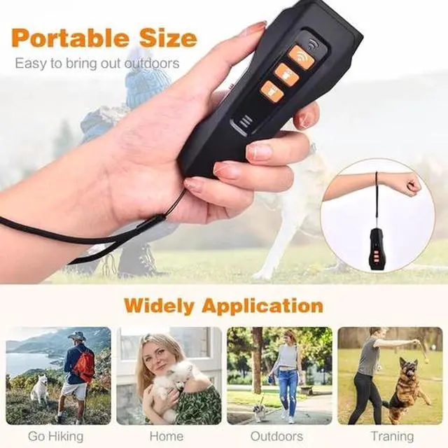 Alt view image 5 of 7 - 3-in-1 Rechargable Ultrasonic Training Tool for Dogs Dog Bark Deterrent Device