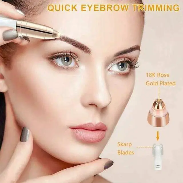 Alt view image 2 of 4 - 4pcs Eyebrow Trimmer Hair Remover Replacement Heads For Finishing Touch Flawless