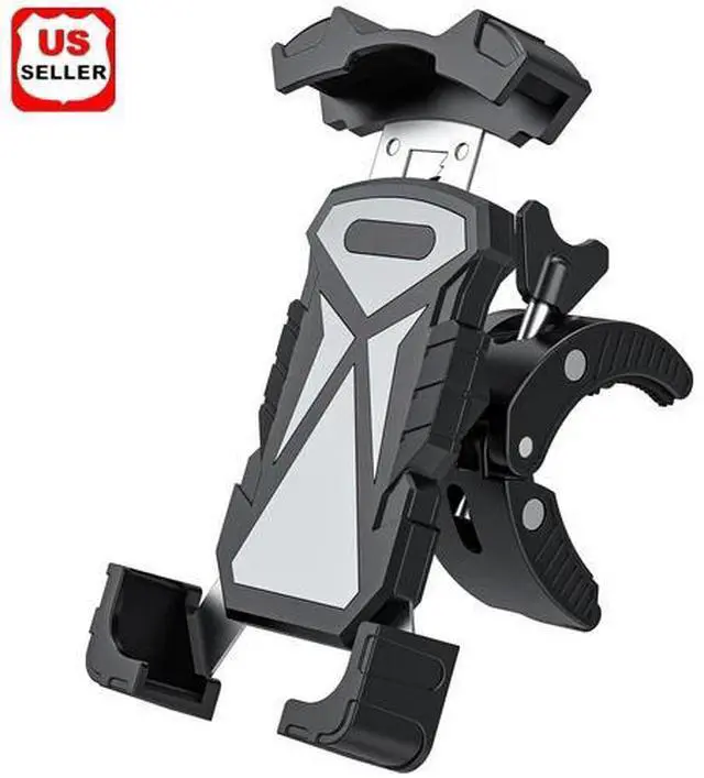 Main image of Bicycle Bike Phone Mount Auto Lock 100mph Military Anti-Shake Bike Phone Holder