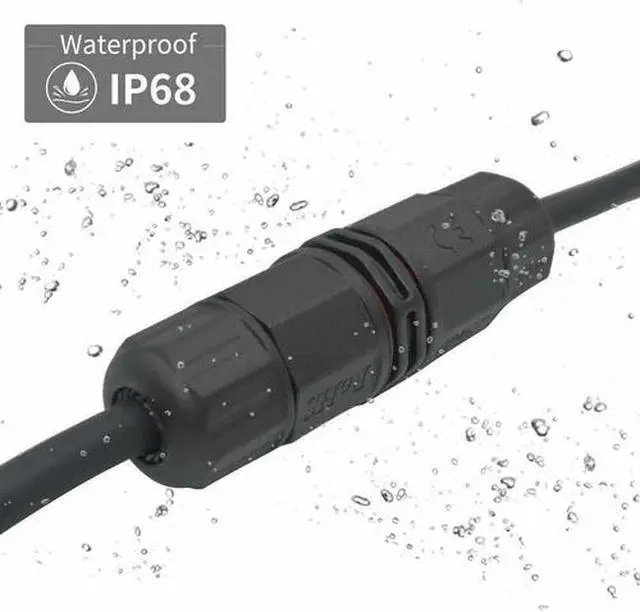 Alt view image 5 of 6 - 2PK Junction Box Waterproof IP68 Electric Cable Wire Plug Connector Protection