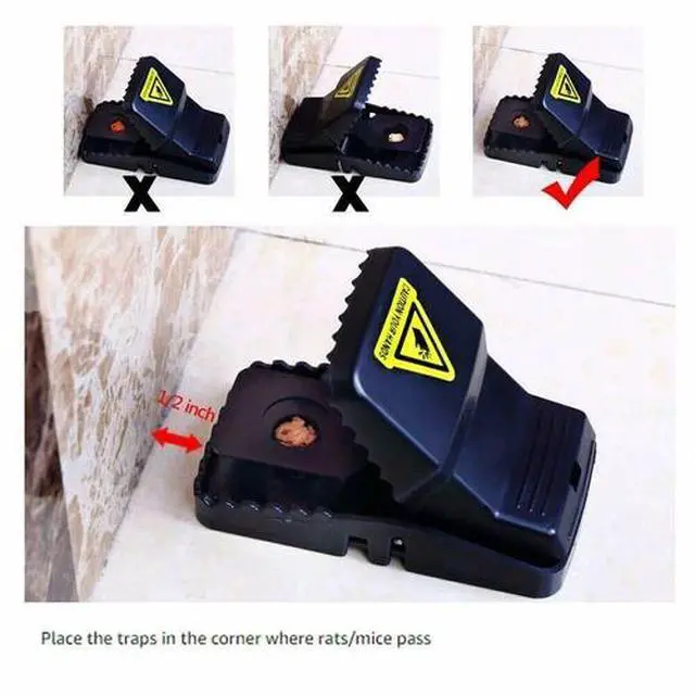 Alt view image 5 of 7 - 6-PACK Reusable MOUSE TRAPS Rat Trap Rodent Snap Trap Mice Trap Catcher Killer