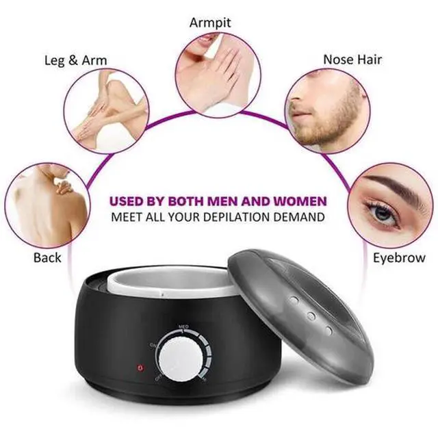 Alt view image 2 of 7 - Professional Wax Warmer Heater Hair Removal Depilatory Home Waxing Kit Beans USA