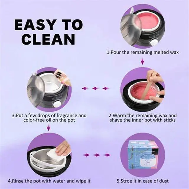 Alt view image 3 of 7 - Professional Wax Warmer Heater Hair Removal Depilatory Home Waxing Kit Beans USA