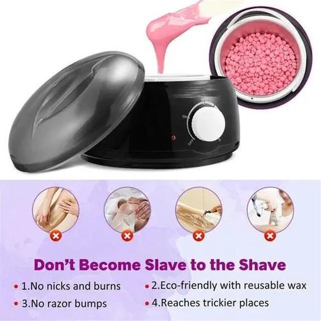 Alt view image 4 of 7 - Professional Wax Warmer Heater Hair Removal Depilatory Home Waxing Kit Beans USA