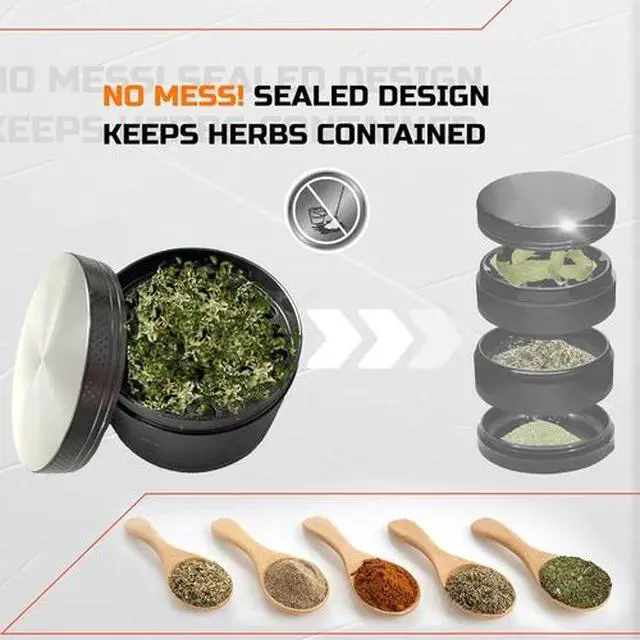 Alt view image 2 of 5 - 1.8" Premium Spice Grinder Mixer | Heavy-Duty Smooth Grinding Essential Tools