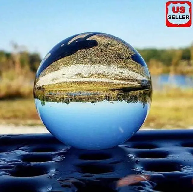 Main image of 60mm Photography Crystal Ball Sphere Decoration Lens Photo Prop Lensball Clear
