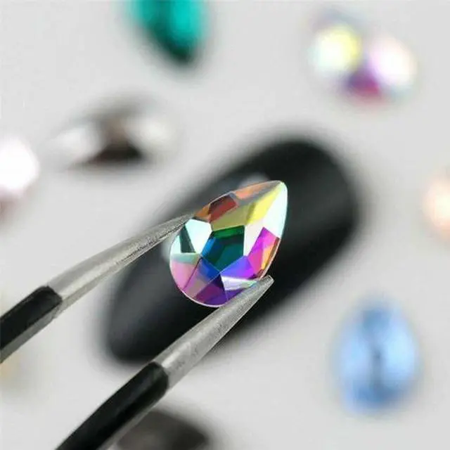 Alt view image 4 of 7 - Mix Gems Rhinestones For Nail Art Craft +picking up pen+ stainless steel tweezer