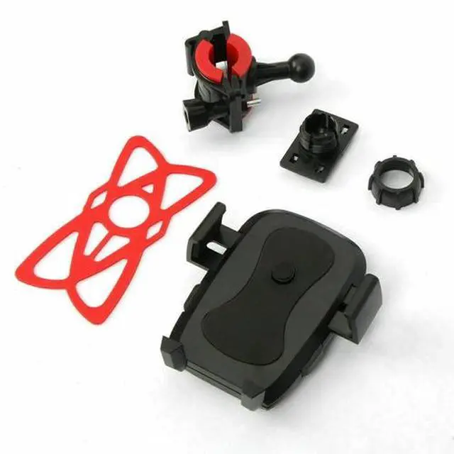 Alt view image 7 of 7 - Cell Phone Silicone Mount Holder GPS Motorcycle MTB Bike Bicycle 360 Rotation
