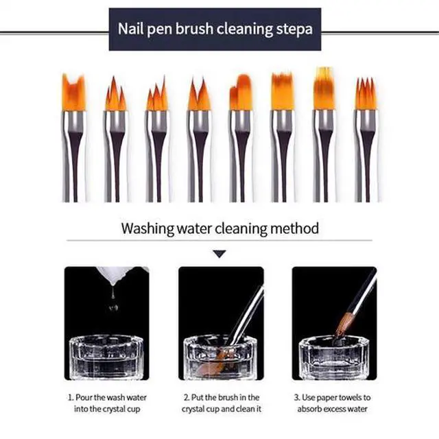 Alt view image 2 of 6 - 8 Pcs Nail Art Design Brush Acrylic Nail Gel Polish Painting Brush Drawing Pen