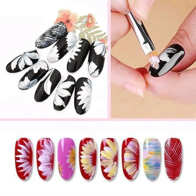 Alt view image 4 of 6 - 8 Pcs Nail Art Design Brush Acrylic Nail Gel Polish Painting Brush Drawing Pen