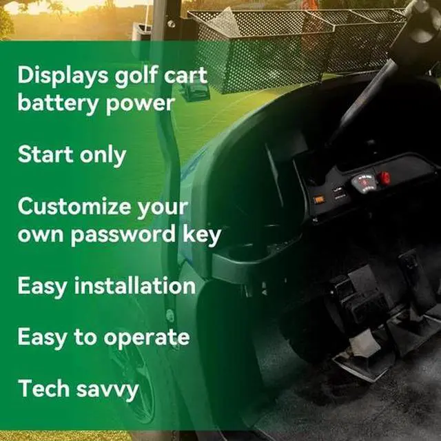 Alt view image 6 of 7 - Golf Cart 36V-48V Keyless Ignition Switch Fits For E-Z-GO Club Car Yamaha
