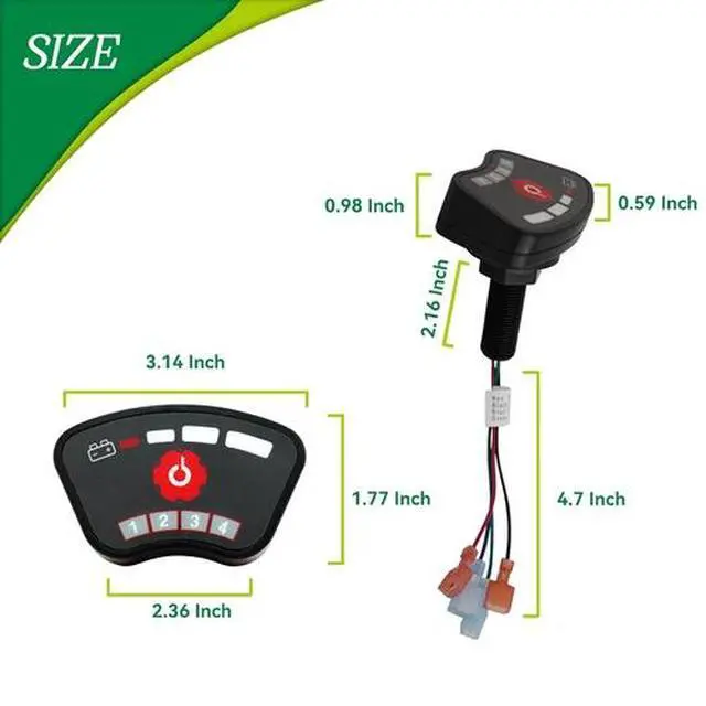 Alt view image 7 of 7 - Golf Cart 36V-48V Keyless Ignition Switch Fits For E-Z-GO Club Car Yamaha