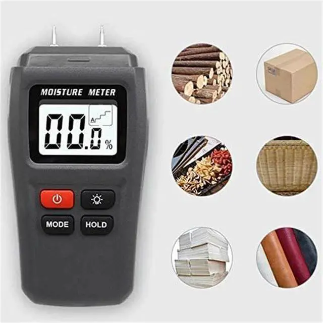 Alt view image 2 of 7 - Digital LCD Wood Moisture Meter Detector Tester Humidity 0-99.9% Hygrometer Test