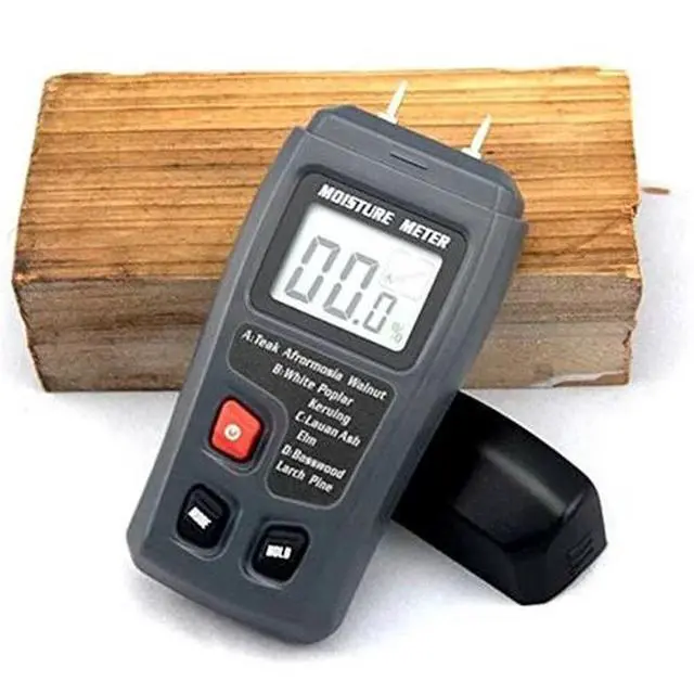 Alt view image 4 of 7 - Digital LCD Wood Moisture Meter Detector Tester Humidity 0-99.9% Hygrometer Test