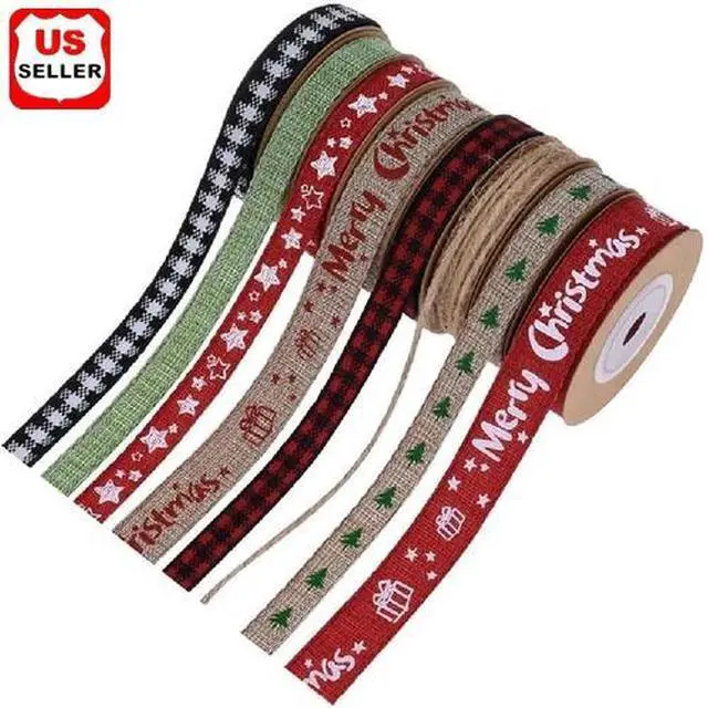 Main image of 45 Yard 8 Rolls Ribbon Burlp Mesh DIY Scrapbooking Planners Gift Wrapping Tapes