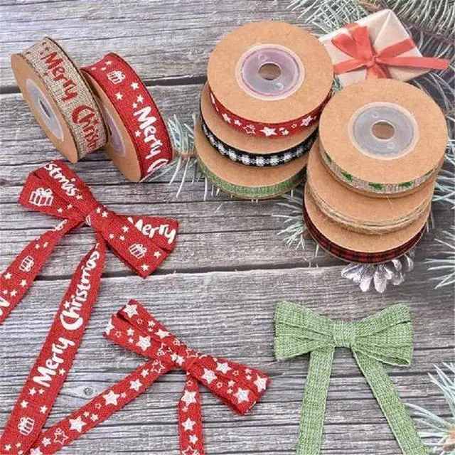 Alt view image 5 of 5 - 45 Yard 8 Rolls Ribbon Burlp Mesh DIY Scrapbooking Planners Gift Wrapping Tapes