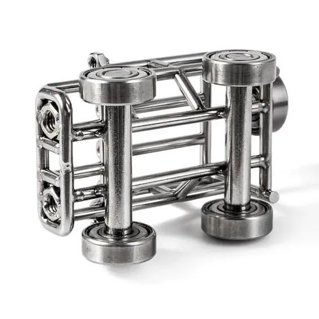 Alt view image 3 of 7 - Handmade Metal Antique Vintage Car Model Home Decor Decoration Ornaments Vehicle