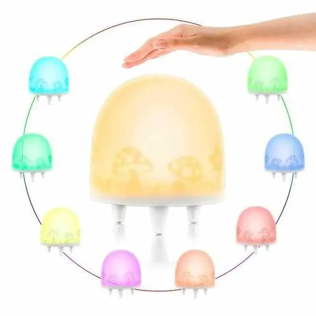 Main image of Color Change Silicone LED Touch Sensor Light Night Lamp Children Bedroom Nursery