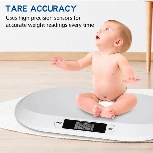 Alt view image 5 of 7 - 20kg / 44lb Capacity Digital Pet Baby Newborns Weighing Scale LCD Display ABS US
