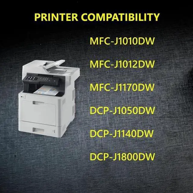 Alt view image 2 of 2 - 4pk LC401 LC-401 Ink Cartridges for Brother MFC-J1010DW MFC-J1012DW MFC-J1170DW