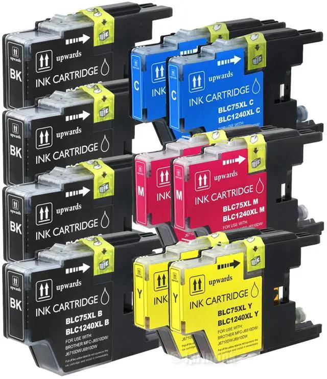Main image of 10 Pk LC75 LC-75 Ink For BR. MFC-J280W MFC-J425W MFC-J435W MFC-J825DW MFC-J835
