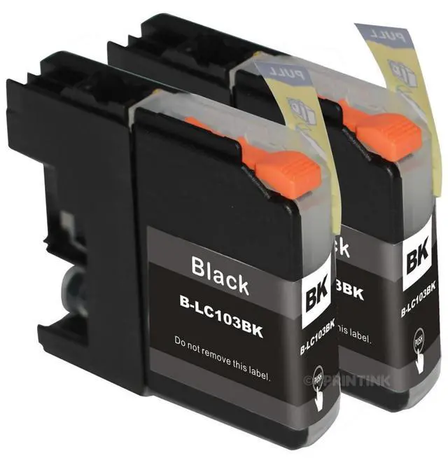 Main image of 2 Pk LC103 LC-103 XL Black Ink Cartridges Fit For MFC-J870DW MFC-J875DW