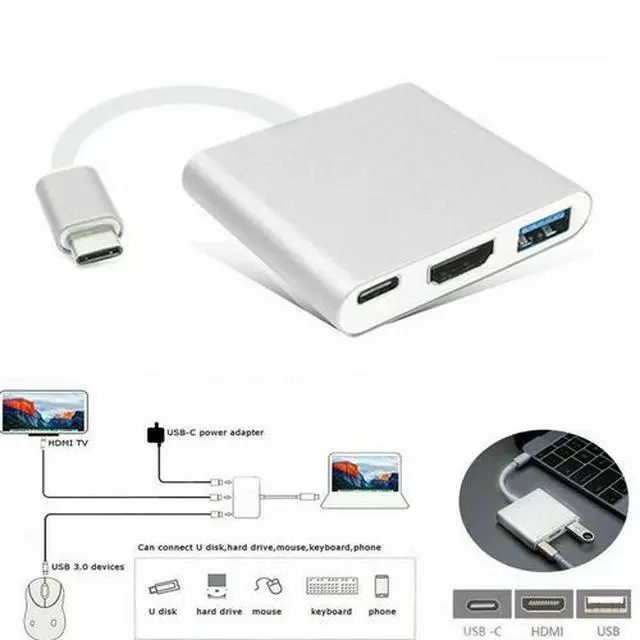 Alt view image 2 of 7 - NEW USB Type C to HDMI HDTV TV Cable Adapter Converter For USB-C Phone Tablet