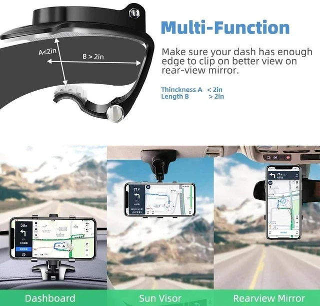 Alt view image 3 of 7 - Universal 360° Car Phone Mount Holder