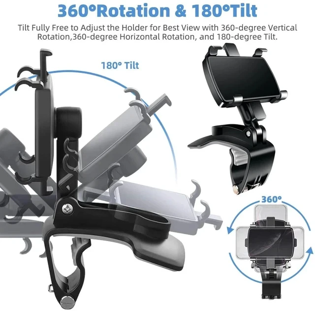 Alt view image 4 of 7 - Universal 360° Car Phone Mount Holder