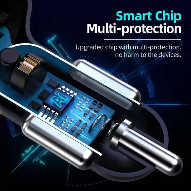Alt view image 5 of 7 - 4 Port USB Super Fast Car Charger Adapter
