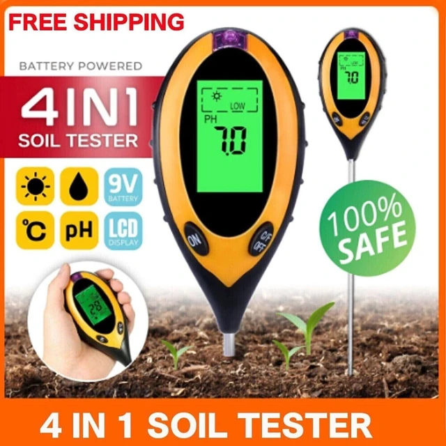 Main image of 4 in 1 PH Tester Soil Water Moisture Light Test Meter for Garden Plant Seeding