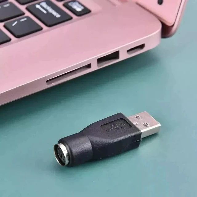 Alt view image 7 of 7 - PS/2 PS2 Male to USB Female Adapter Converter Connector For Computer PC Keyboard