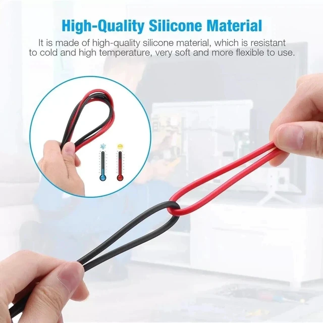 Alt view image 6 of 7 - Multimeter Test Leads for Fluke Meter Electrical Alligator Clip Probes 1000V 20A