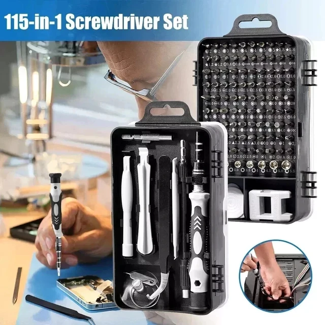 Alt view image 2 of 7 - 122 in 1 Precision Screwdriver Set Computer Repair Tool Kit Acssart Magnetic Bit