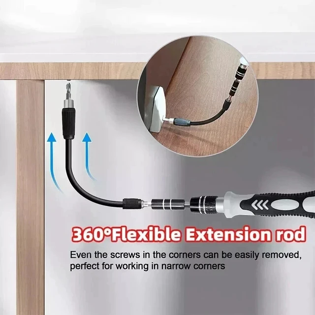 Alt view image 7 of 7 - 122 in 1 Precision Screwdriver Set Computer Repair Tool Kit Acssart Magnetic Bit