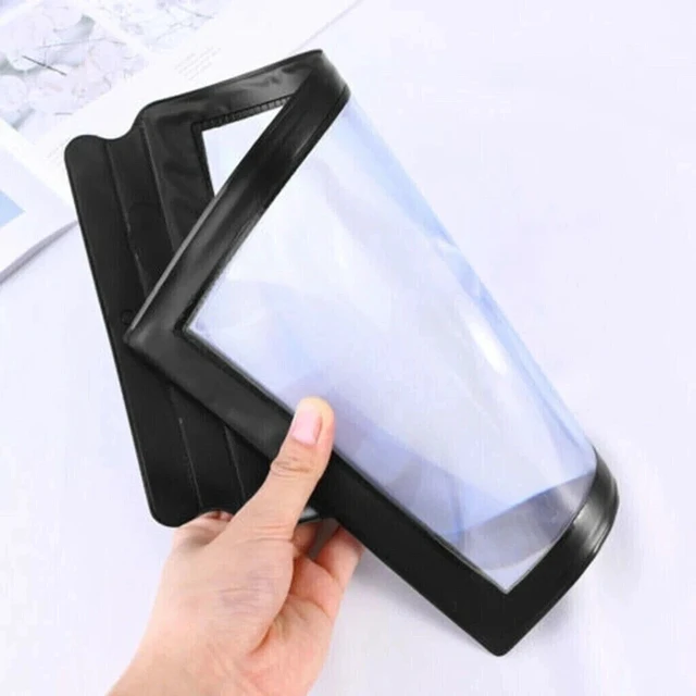 Alt view image 3 of 7 - Full Page Magnifier Sheet 4x Big Large Magnifying Glass Reading Book Aid Lens