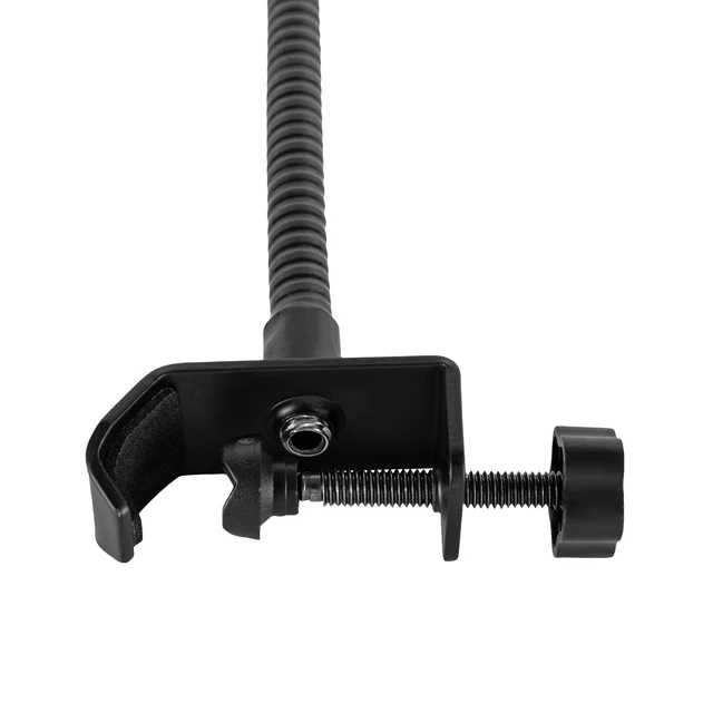 Alt view image 7 of 7 - Adjustable Gooseneck Microphone Stand with Desk Clamp Fit for Radio Broadcasting