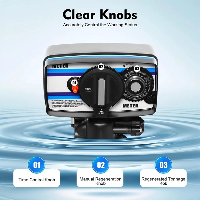 Alt view image 4 of 7 - Water Softener Control Valve Water Softner Head 5600SM Flow Timer Control Valve