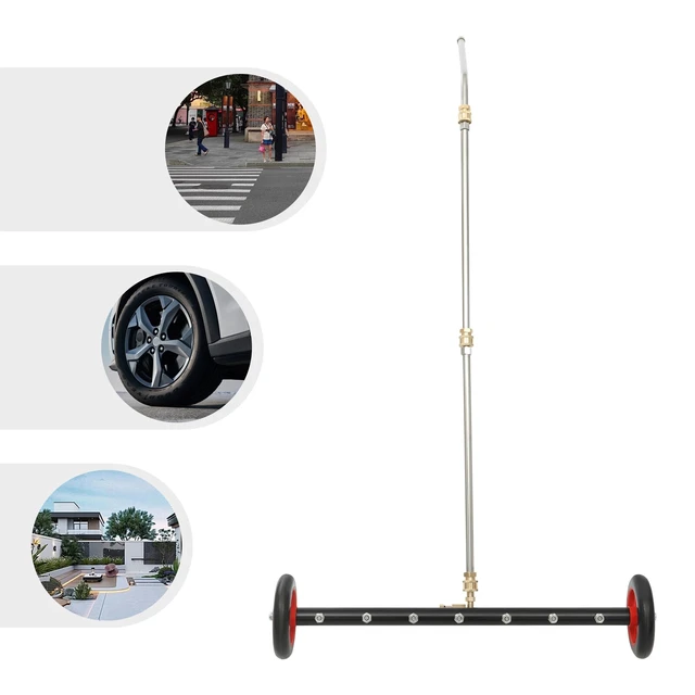 Alt view image 4 of 7 - Undercarriage Pressure Washer Attachment 2-in-1 Cleaner Water Broom 7 Nozzles